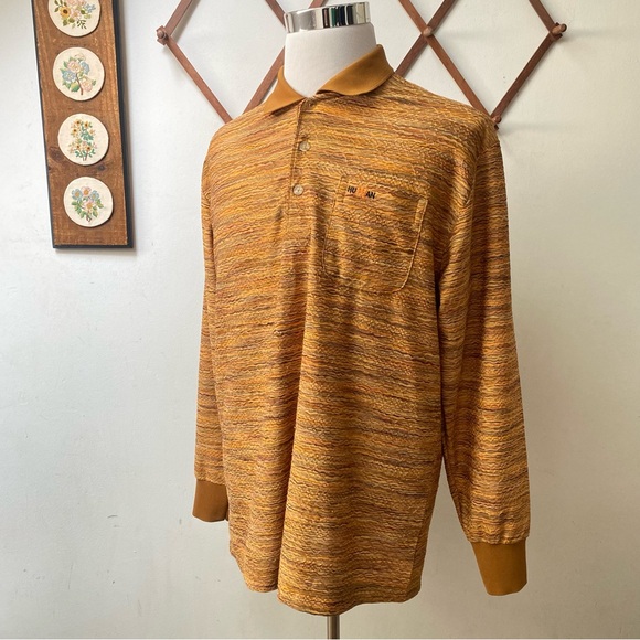 Vintage Textured Woven 90s Polo Sweater - Picture 11 of 13